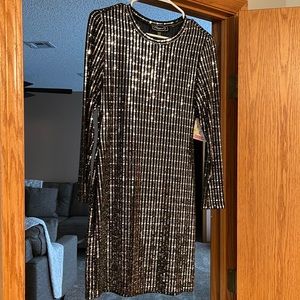Sparkle Black Dress, stretchy and comfortable, new with tags